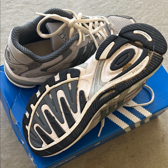 adidas Gray and Blue Men's Sneakers - Picture 9 of 14